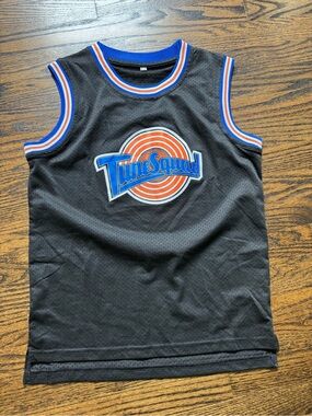 Black Boys' Sleeveless TuneSquad Jersey